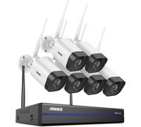 Système CCTV, résolution 5MP, surveillance à distance, 8CH NVR 6 pièces caméra, 2T