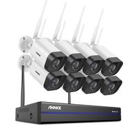 Système CCTV, résolution 5MP, surveillance à distance, 8CH NVR 8 pièces caméra, 4T