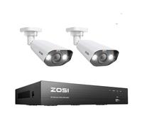 Système CCTV, résolution 8MP, kit NVR PoE, Beige, 2T