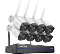Système CCTV sans fil, résolution 8MP, audio bidirectionnel, 16CH NVR 8 pièces caméra, Aucun
