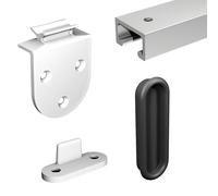 Système coulissant SLID'UP 1900 pour 2 portes de placard - rail 1 m aluminium - 6 kg