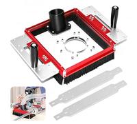 Système d’aspiration des poussières pour chariot sur rail linéaire, avec plaque adaptatrice pour SBR20UU & SCS20UU, raccord 2,5", plaque acrylique pré-percée compatible avec la plupart des défonceuses