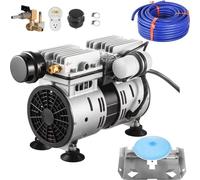 Système d'aération de bassin - 550W, 5,2 CFM - Pour 1 acre de lac de 15m - In ompresseur 3/4 HP, tuyaux lestés & diffuseur - Compresseur d'air pour faire circuler l'oxygène dans les eaux profondes