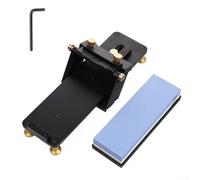 Système d'affûtage à angle fixe en aluminium CNC - Rail de guidage linéaire double face - Grain 1000 6000 - Tampon antidérapant pour ciseaux, haches, polissage
