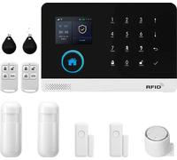 Système d'alarme de sécurité domestique, contrôle WiFi, compatible avec l'assistant vocal, B, prise UE