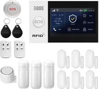 Système d'alarme de sécurité, intégration Smart Home, contrôle par application, kit WLAN 4G D, prise EU, kit WLAN 4G D, prise EU