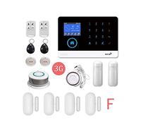 Système d'alarme de sécurité, Système d'alarme de sécurité Intelligente WiFi 3G sans Fil. LCD Interruption Multi-langage du kit capteur Clavier(3G-PG103-F.)