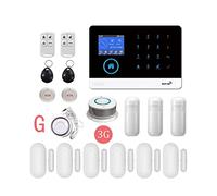 Système d'alarme de sécurité, Système d'alarme de sécurité Intelligente WiFi 3G sans Fil. LCD Interruption Multi-langage du kit capteur Clavier(3G-PG103-G.)