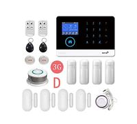 Système d'alarme de sécurité, Système d'alarme de sécurité Intelligente WiFi 3G sans Fil. LCD Interruption Multi-langage du kit capteur Clavier(3G-PG103-D.)