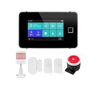 Système d'alarme domestique avec écran, TUYA, écran tactile, capteurs, télécommandes