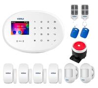 Système d'alarme domestique,via une application intelligente, sécurité multizone, alarme domestique 2, prise européenne