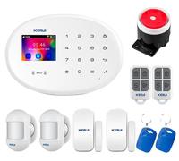 Système d'alarme domestique,via une application intelligente, sécurité multizone, alarme domestique 3, prise européenne