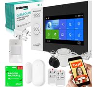 Système d'alarme GSM Heckermann Guardian V, comprenant une unité Tuya BOX, une tablette et une carte SIM