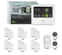 Système d'alarme HUXGO Wi-Fi GSM 4G, kit comprenant 1 détecteur de mouvement et 12 capteurs de porte, application HXA502