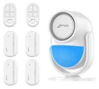 Système d'alarme intelligent, alarme 120 dB, capteurs de mouvement et de porte, kit C blanc