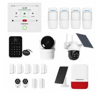 Système d'alarme intelligent, connecté Wi-Fi/GSM, écran tactile de 4,3 pouces, avec détecteurs et caméra
