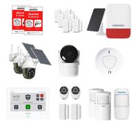 Système d'alarme intelligent pour la maison, connecté Wi-Fi – Pack Ultime Max, comprenant 2 caméras solaires, sans abonnement