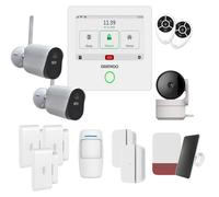 Système d'alarme intelligent, WiFi/GSM, écran tactile de 4,3 pouces, sans abonnement, avec caméra