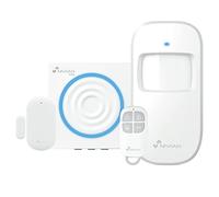 Système d'alarme Nivian pour la Maison et l'entreprise sans Frais mensuels | Kit d'alarme WiFi avec télécommande Via l'application Tuya | Fonction SOS | Installation Facile sans câbles