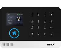 Système d'alarme sans fil 4G Wifi - Centrale d'alarme sans capteurs - Batterie lithium-ion - Usage intérieur - Sécurité pour la maison connectée
