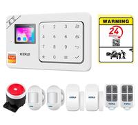 Système d'alarme,sans fil, compatibilité avec les assistants vocaux, kit d'alarme 4, prise UE