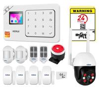 Système d'alarme,sans fil, compatibilité avec les assistants vocaux, kit d'alarme 9, prise UE-b