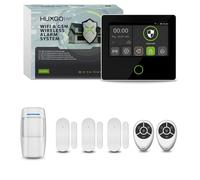 Système d'alarme sans fil HUXGO pour la maison, kit Wi-Fi et GSM 4G : 1 détecteur de mouvement, 3 capteurs de porte, application TUYA HXA502 B