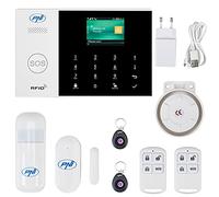 Système d'alarme sans Fil PNI SafeHouse HS600 WiFi GSM 4G, Prend en Charge 90 Zones sans Fil et 3 Zones filaires, Compatible avec l'application Tuya Smart, Alerte SMS, Appel Vocal