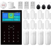 Système d'alarme Smart Home, contrôle par app, support de 99 zones, 4G-E, prise EU