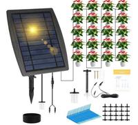 Système d'arrosage automatique à énergie solaire, arrosage goutte à goutte automatique pour les plantes sans raccordement à l'eau, avec minuterie