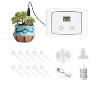 Système d'arrosage automatique pour plantes, kit d'irrigation goutte à goutte électrique, contrôleur de débit d'eau réglable, appareil auto-arrosage intelligent, outil efficace de style jardin