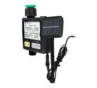 Système d'arrosage automatique pour plantes, minuterie de jardin à énergie solaire avec capteur de pluie, contrôleur d'irrigation IP54 résistant aux intempéries pour robinet de tuyau extérieur, kit
