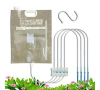Système d'arrosage automatique | Sac d'irrigation goutte à goutte pour le jardin - Sac d'irrigation des d'intérieur avec 4 prises, irrigation automatique pour le bureau de vacances appartement