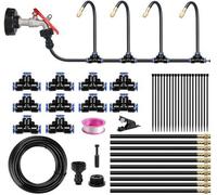 Système d'arrosage pour jardin - Portée de pulvérisation de 0,5 à 0,9 mètre - Débit d'eau de 15 à 60 litres par minute - Kit complet avec accessoires