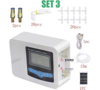 Système d'arrosage solaire automatique, programmateur d'arrosage intelligent, lot de 3