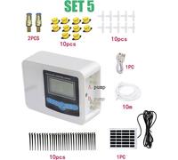Système d'arrosage solaire automatique, programmateur d'arrosage intelligent, lot de 5