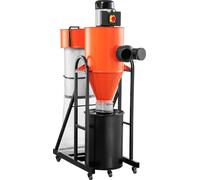 Système d'aspiration - Séparateur de poussière à cyclone / collecteur de poussière - 1,5 CV (1,1 kW) - Sac à poussière de 47,3 L - Avec pied - Pour le travail du bois - Séparation par cyclone efficace