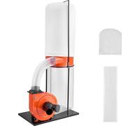 Système d'aspiration SucceBuy, 2038,8 m³/h, aspiration de copeaux de 2,5 microns, système de sciage de 2,0 CV avec sac à poussière de 132,5 L et sac filtrant de 159 L, collecteur de poussière pour le 