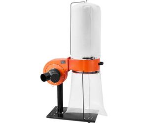 Système d'aspiration VEVOR, 1359,21 m³/h Système d'aspiration des copeaux 2,5 microns, système de collecte de la sciure 1 CV avec sac de collecte des poussières 60 L, sacs filtrants et rouleaux, colle