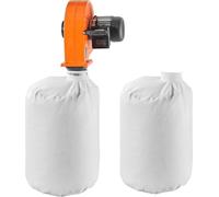 Système d'aspiration VEVOR, montage mural, 1 CV, 951,45 m³/h, collecteur de poussière pour le travail du bois avec sac collecteur de poussière de 2,5 microns-79,5L, système d'aspiration des copeaux po