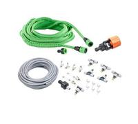 : Système de brumisation avec tuyau 10 m et 6 buses mobiles en métal + Accessoires
