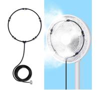 Système de brumisation pour jardin et extérieur : brumisation de 6 m (20 pieds) + 5 buses de brumisation + adaptateur en laiton de