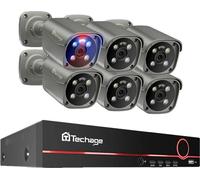Système de caméra de sécurité, 8 canaux, reconnaissance faciale IA, 8CH 6pcs caméra 8MP, 1T