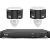 Système de caméra de sécurité, résolution 6MP, vue panoramique 180° ,2 pièces 0 TB