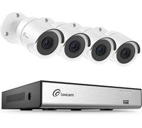 Système de caméra de surveillance CCTV 8 canaux en 1080P avec détection intelligente de personnes/véhicules, enregistreur DVR Lite 5MP H.265+ et 4 caméras de sécurité 2MP pour intérieur/extérieur, vis