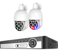 Système de caméra de surveillance, résolution 8MP, technologie de détection IA, 8CH NVR 2 pièces caméras, 1T