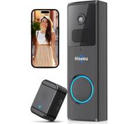 Système de caméra pour smartphone sans frais mensuels - Sonnette vidéo sans fil - Caméra de sécurité - Pour smartphone et tablette - Sonnette intelligente avec Wi-Fi - Pas de frais d'abonnement