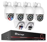 Système de caméra, résolution 8 MP, vision nocturne, NVR 8 canaux 6 caméras A, Aucun b, prise UE c