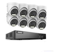 Système de caméras de surveillance - Caméra de surveillance - Caméra de sécurité - 3K - 8 canaux - 5MP - Pour extérieur - 8 unités - CMOS