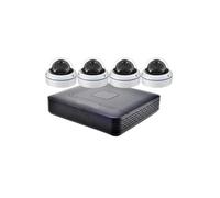 Système De Caméras De Surveillance De Sécurité CCTV 8CH AHD DVR 5 en 1 | Kit Caméra Dôme Métal 5MP Mini Intérieur Extérieur(2T,4PCS 5MP CAM_UK PLUG)